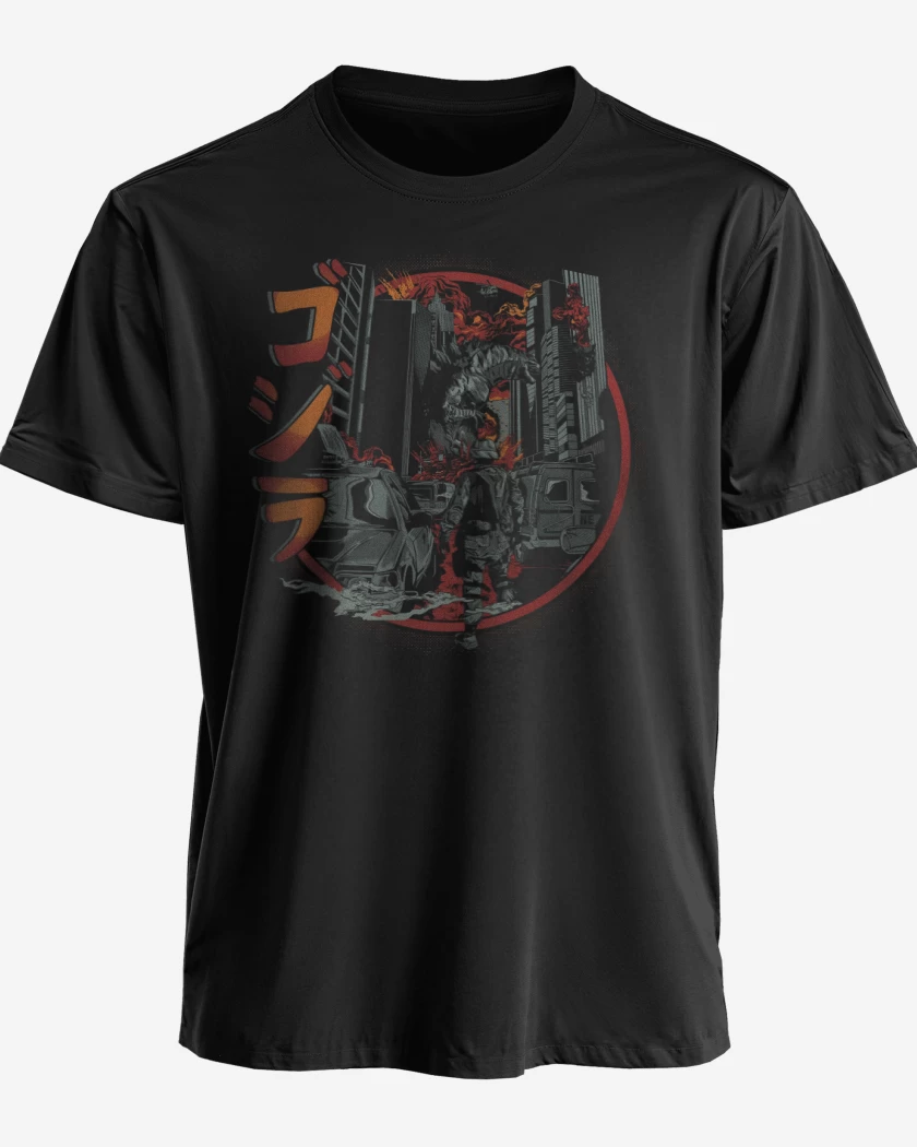 Polera Destrucción de Godzilla