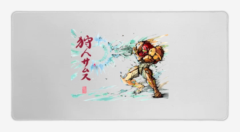 Mouse pad Gamer Blanco de Samus Shot Cannon