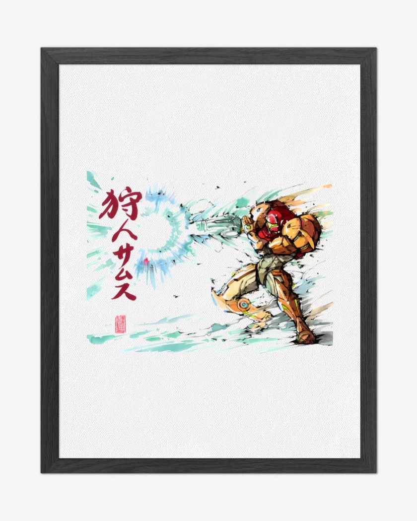 Cuadro decorativo Blanco de Samus Shot Cannon