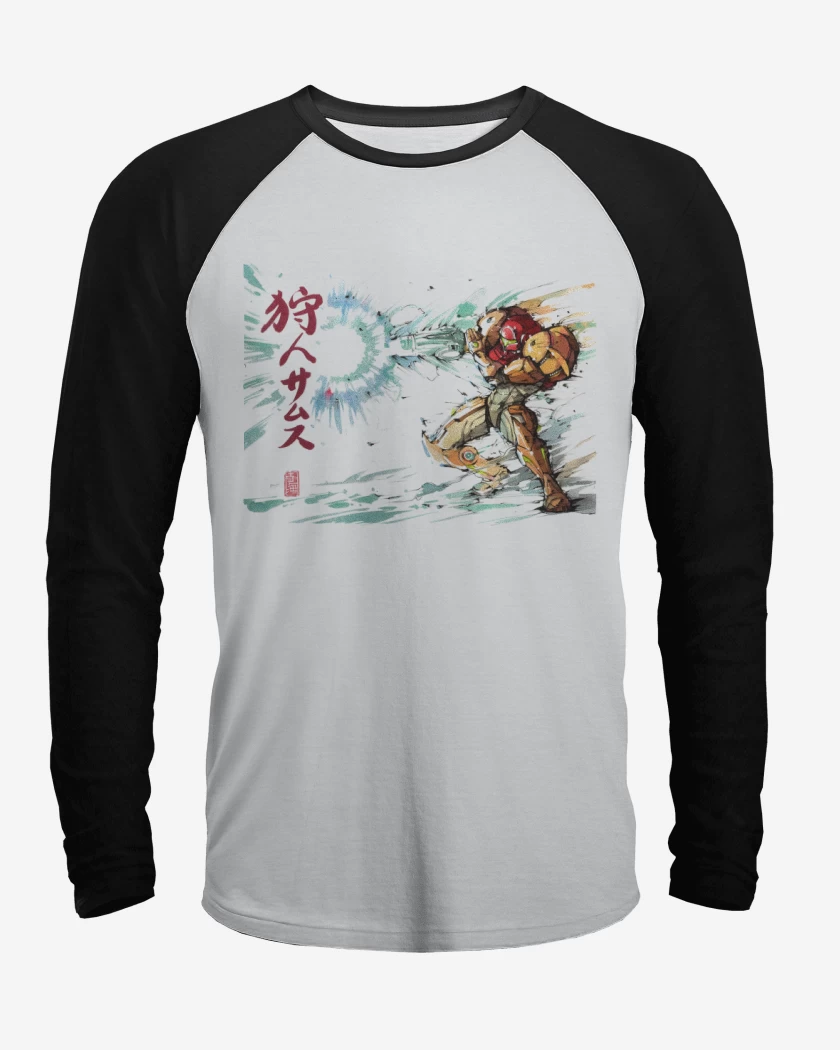 Polera Raglan Samus Shot Cannon