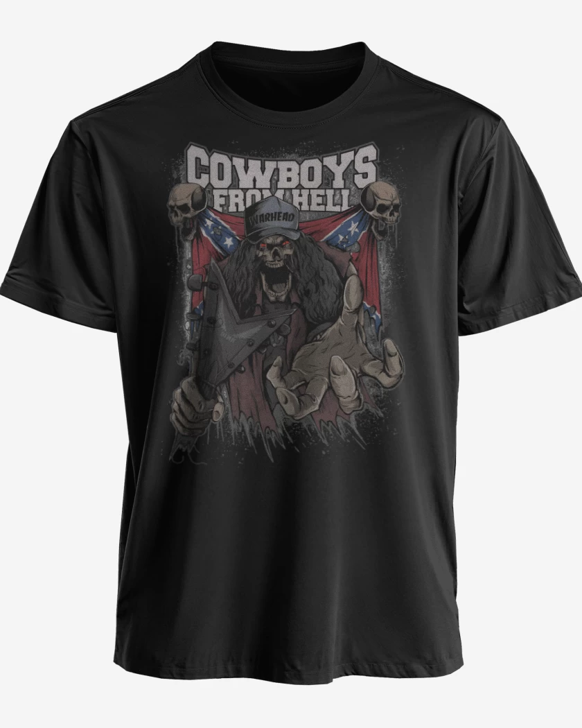 Polera premium Negro de Cowboys From Hell