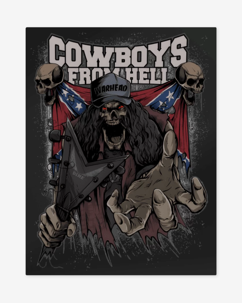 Print metalico Cowboys From Hell