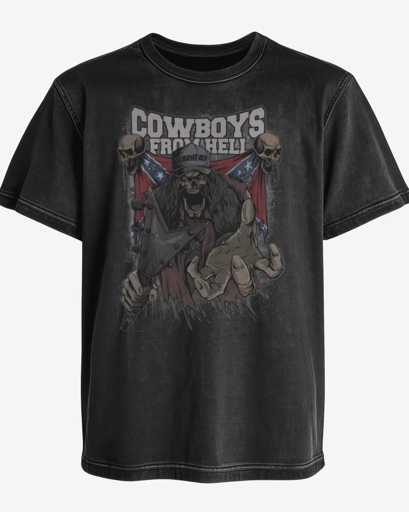 Polera desgastada Cowboys From Hell