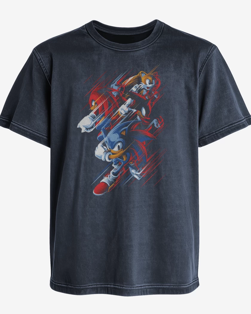 Polera desgastada Sonic Fast