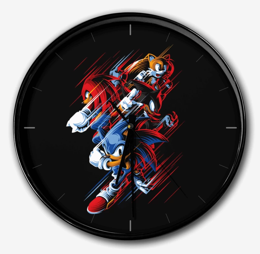 Reloj Negro de Sonic Fast