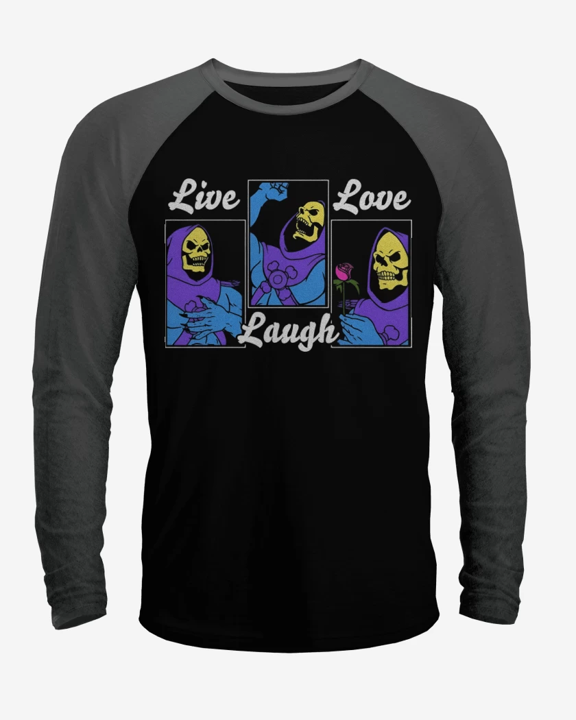 Polera Raglan Live Laugh Love