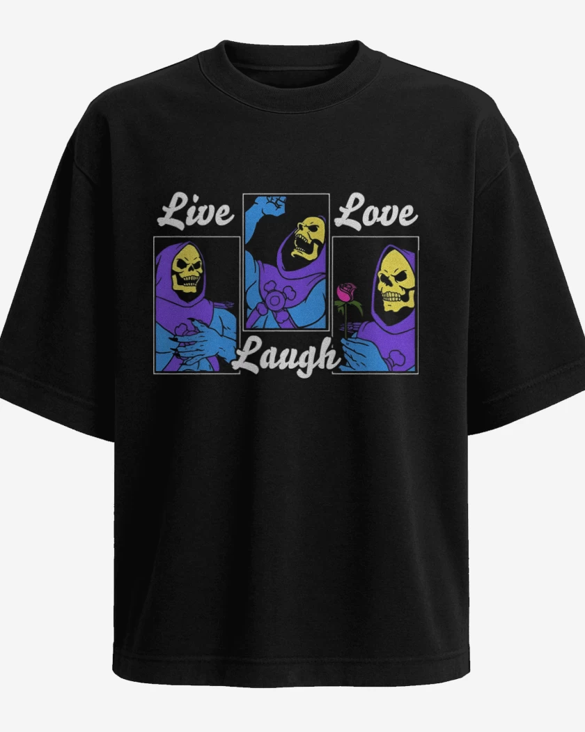 Polera Oversize Live Laugh Love