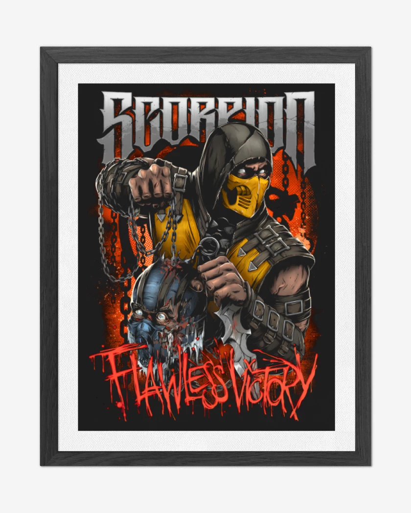 Cuadro decorativo Negro de Scorpion Flawless Victory
