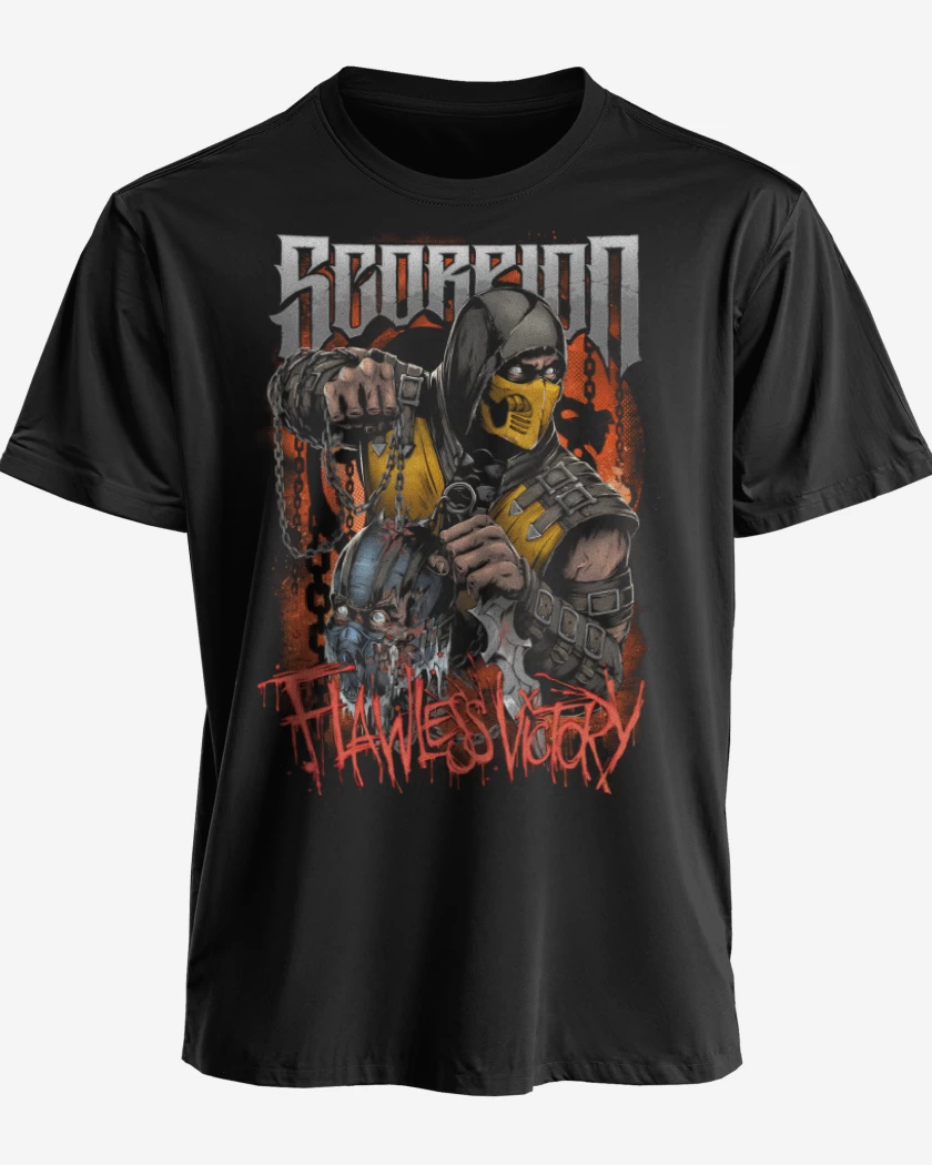 Polera premium Negro de Scorpion Flawless Victory