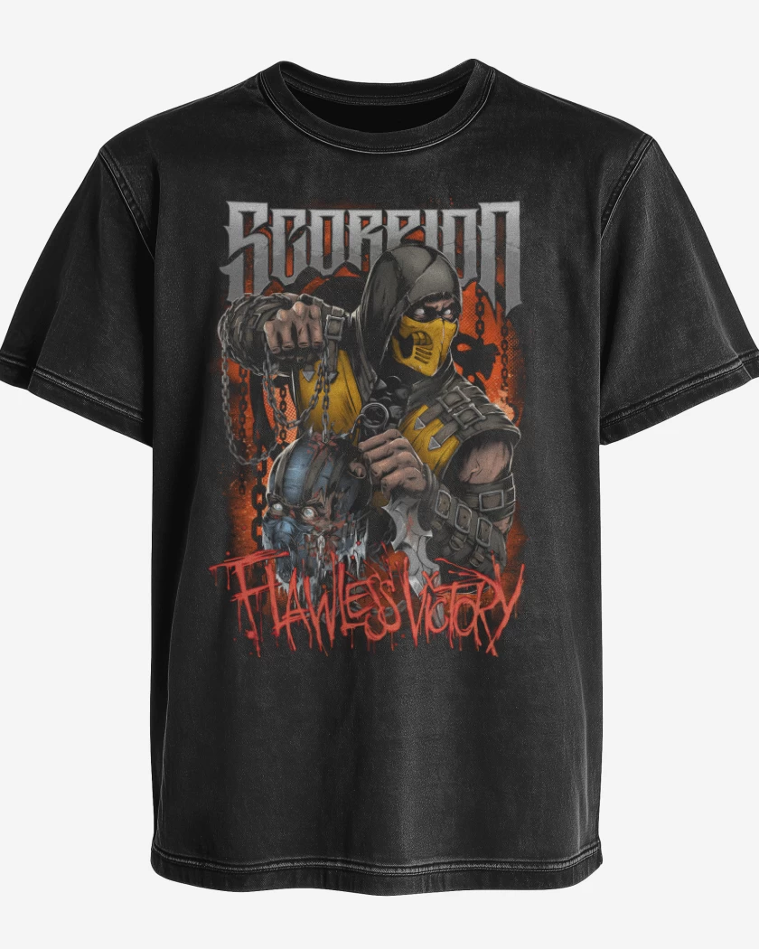 Polera desgastada Scorpion Flawless Victory