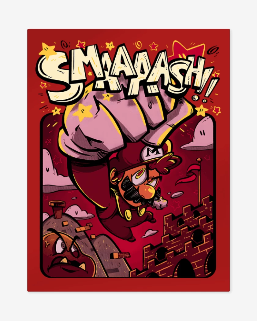 Print metalico Rojo de Smaaaash!