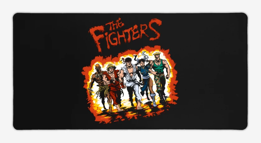 Mouse pad Gamer Negro de The Fighters