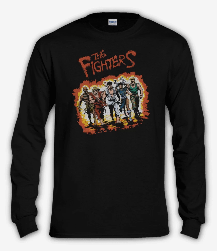 Polera manga larga Negro de The Fighters