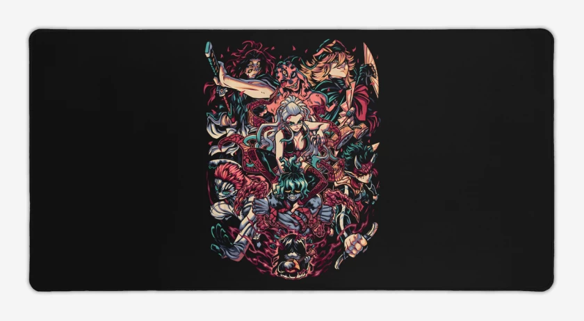 Mouse pad Gamer Negro de Lunas Superiores