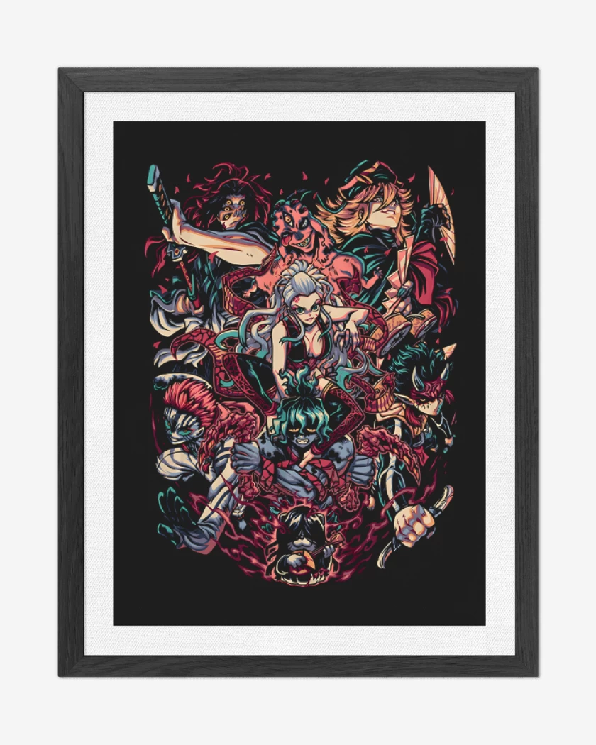 Cuadro decorativo Negro de Lunas Superiores