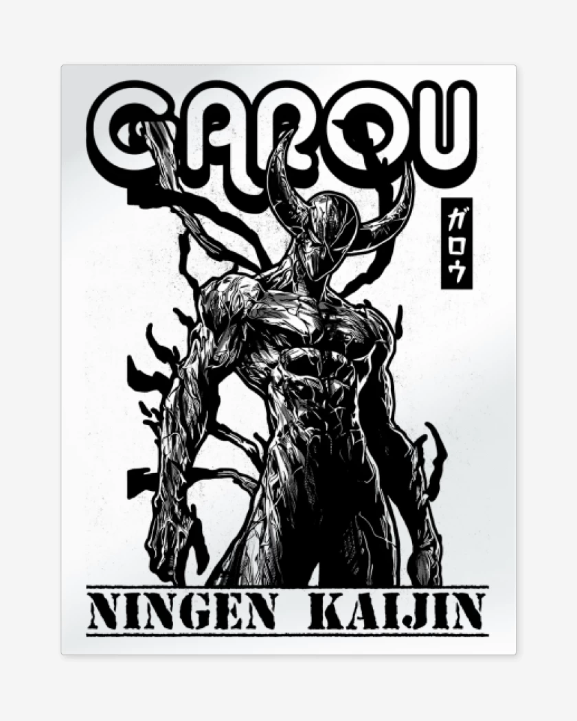 Print metalico Blanco de Garou