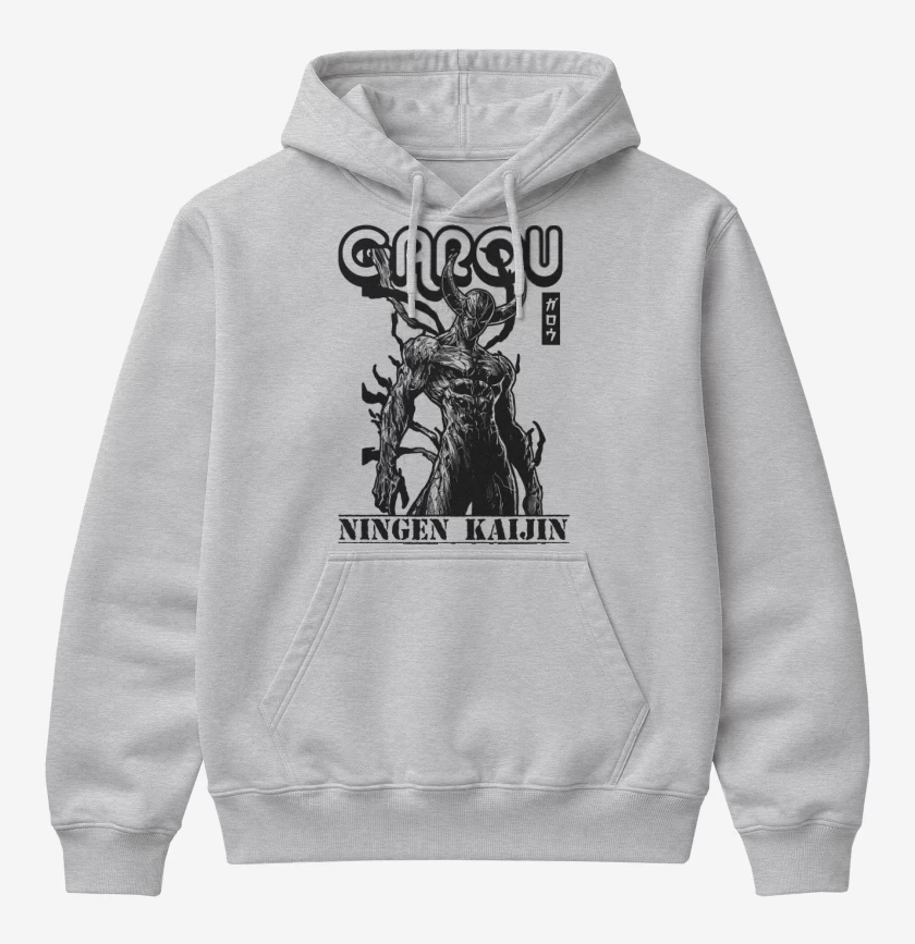 Poleron Canguro básico Gris Melange de Garou