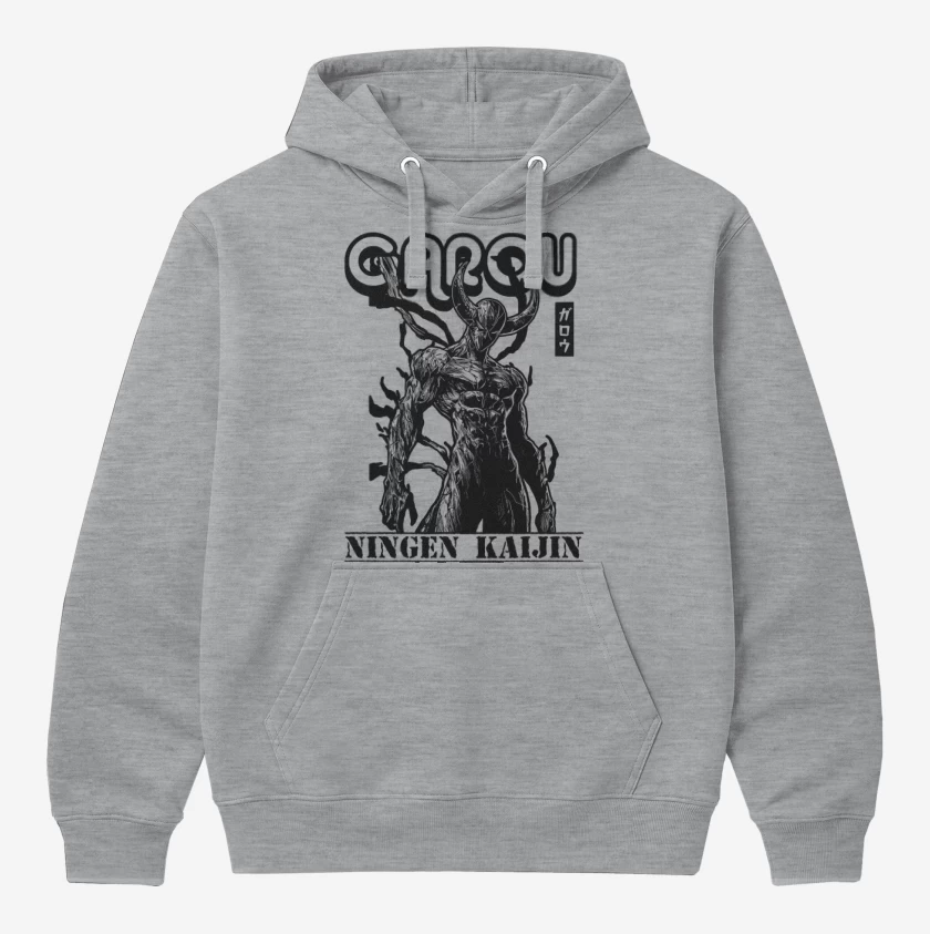 Polerón Canguro Gris Melange de Garou