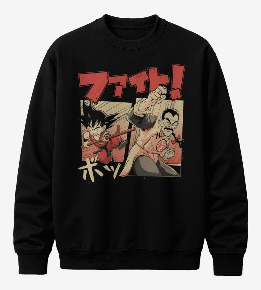 Poleron polo Goku vs Tao Pai Pai