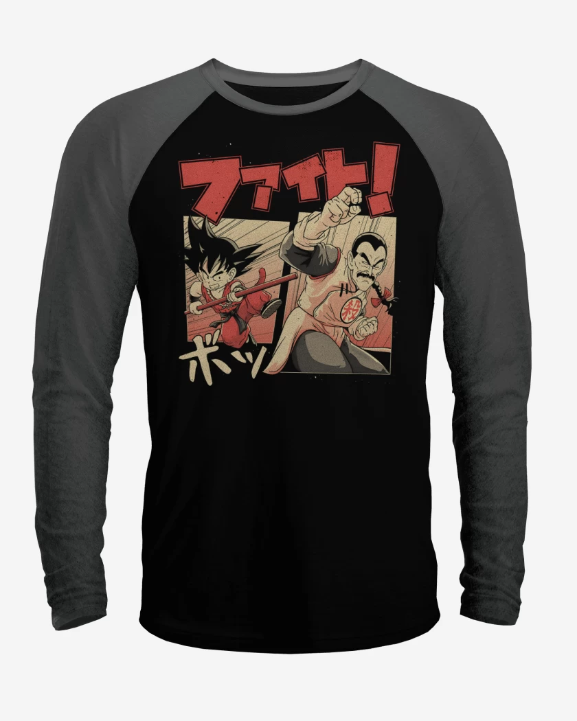 Polera Raglan Goku vs Tao Pai Pai