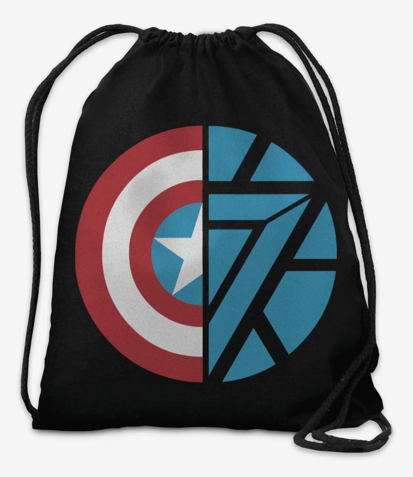 Mochila Negro de Cap Vs Iron