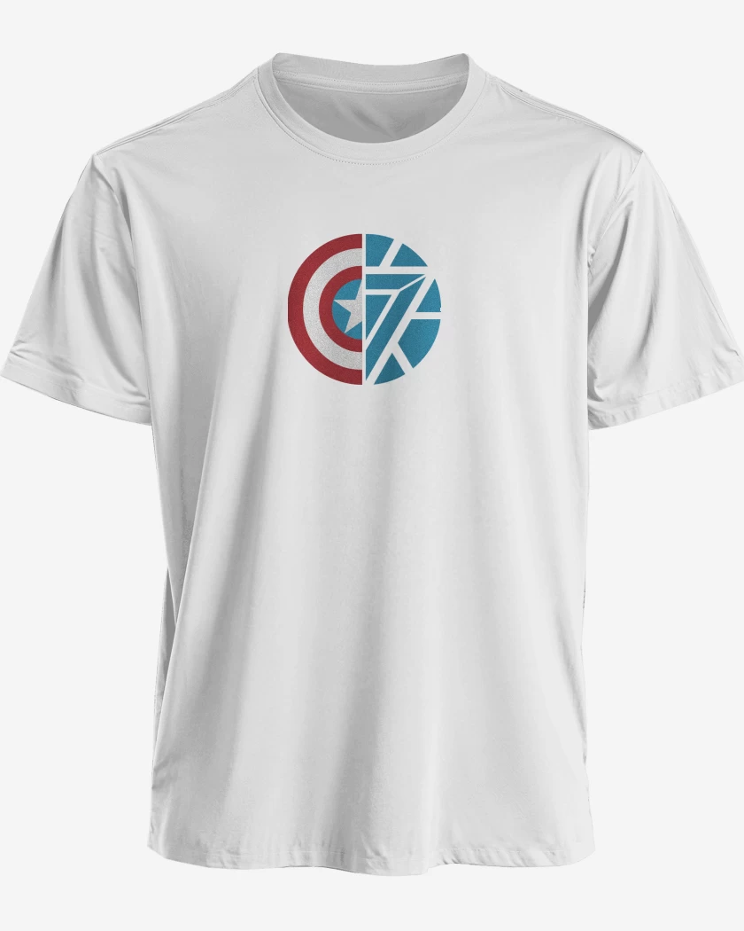 Polera premium Blanco de Cap Vs Iron