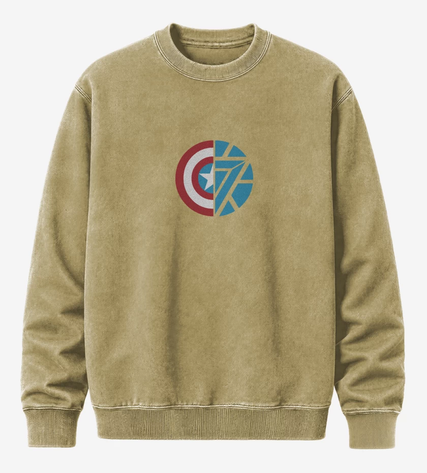 Poleron Polo Acid Wash Beige de Cap Vs Iron