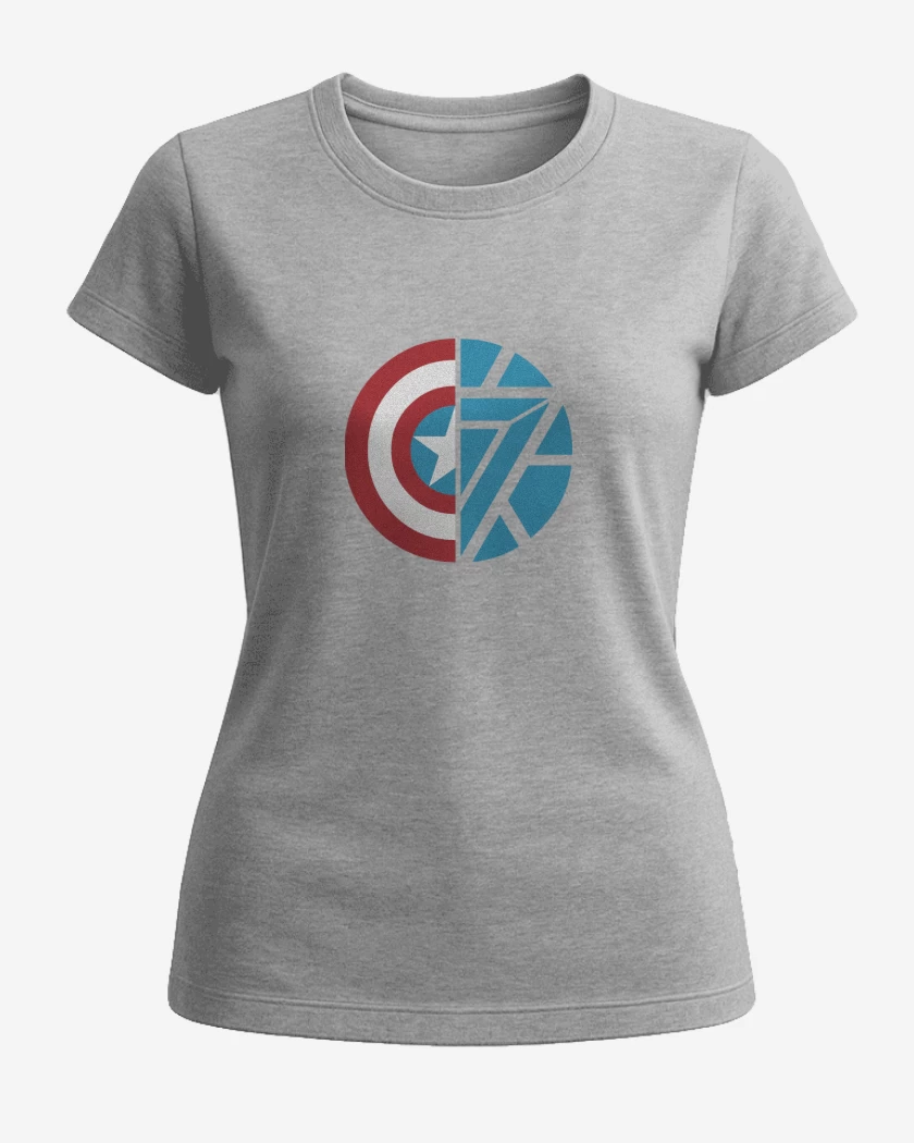 Polera de Mujer Gris Melange de Cap Vs Iron