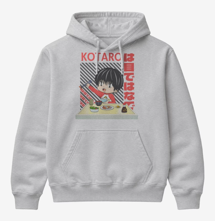 Poleron Canguro básico Gris Melange de Kotaro Vive Solo