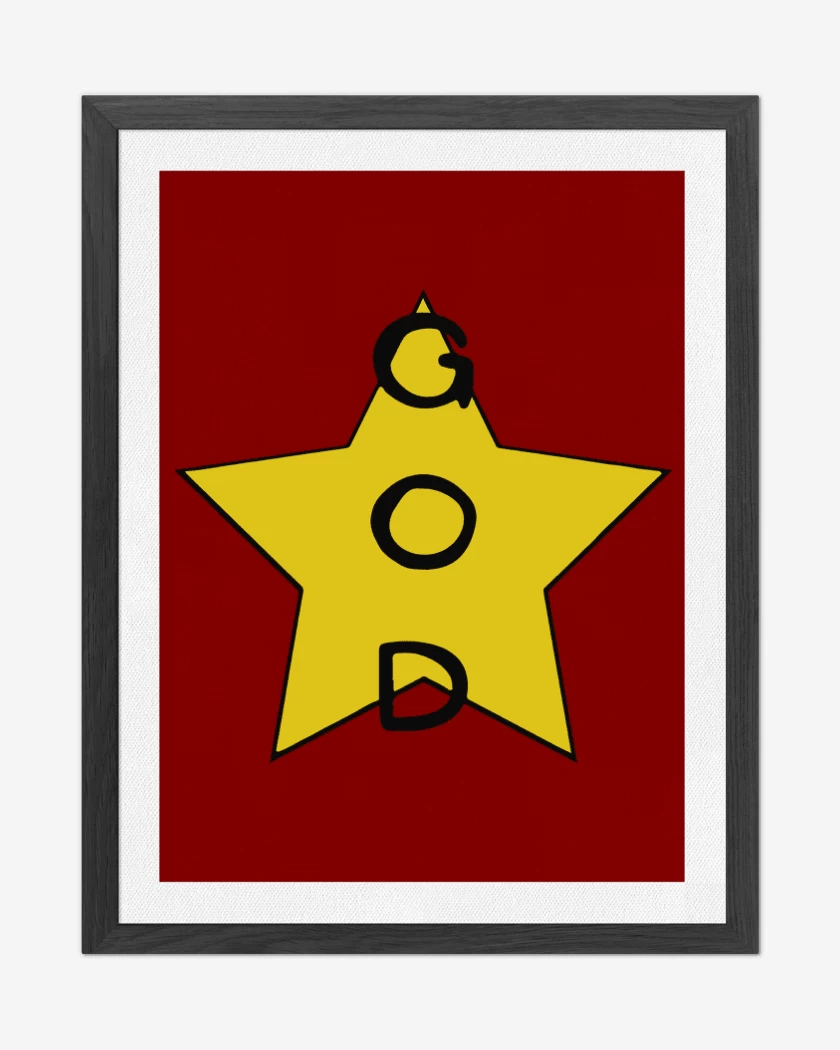 Cuadro decorativo Rojo de GOD