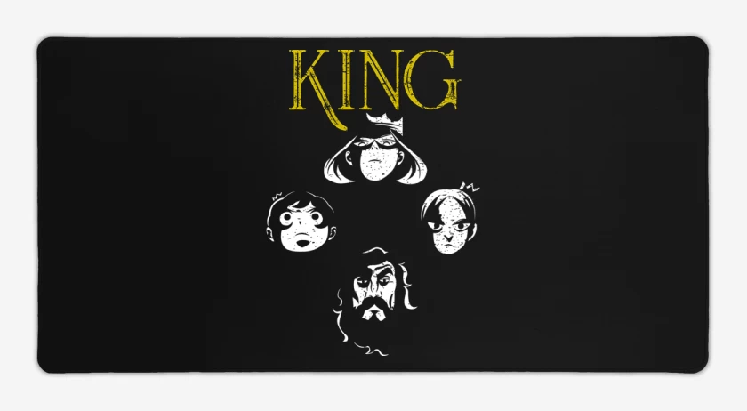 Mouse pad Gamer Negro de King