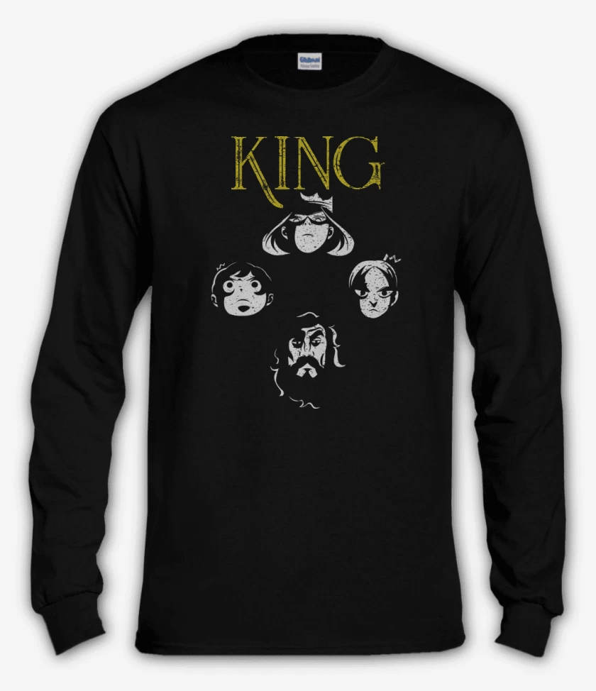 Polera manga larga Negro de King