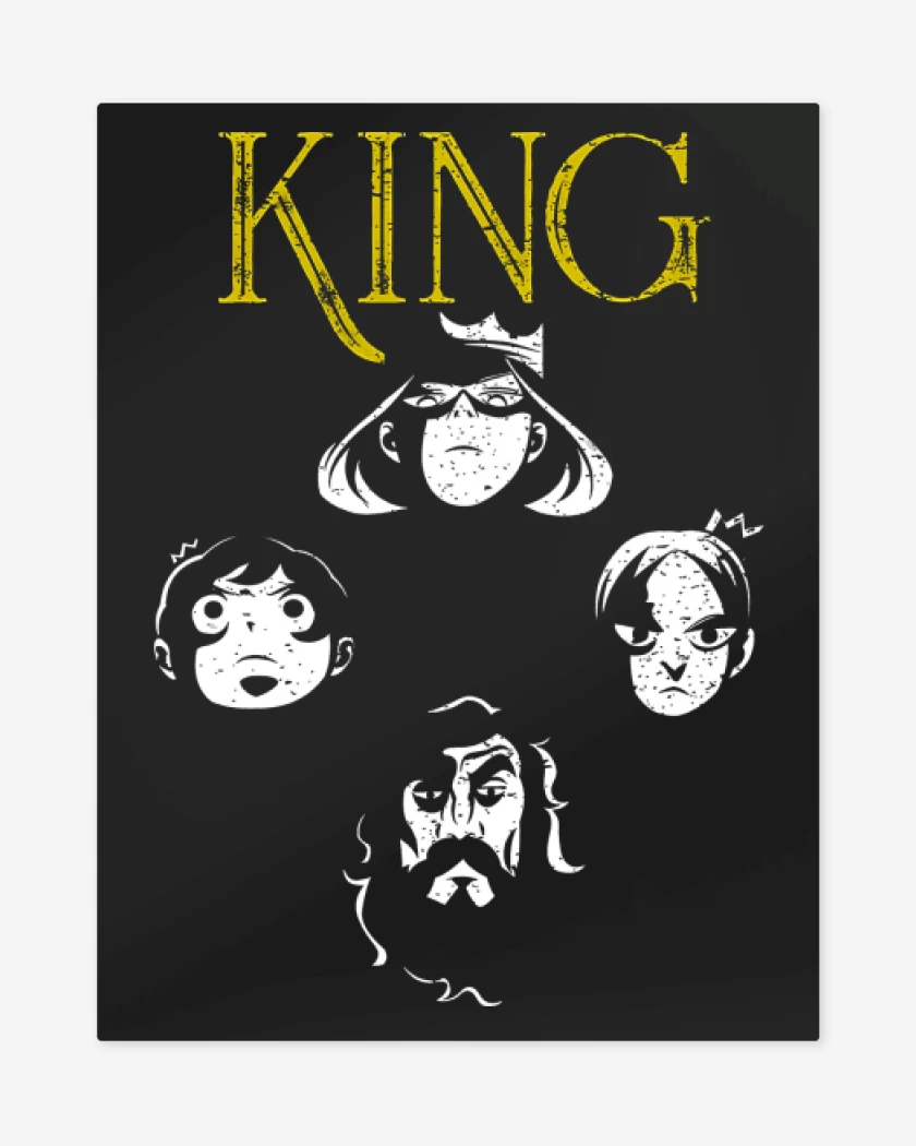 Print metalico Negro de King