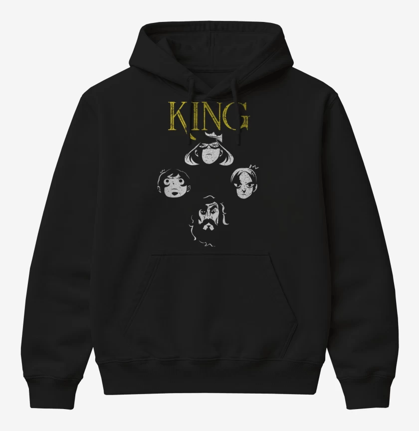 Poleron Canguro básico Negro de King