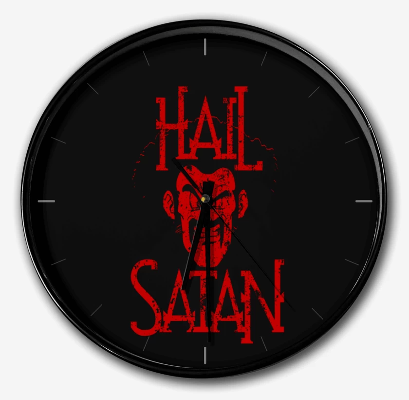 Reloj Negro de Hail Satan
