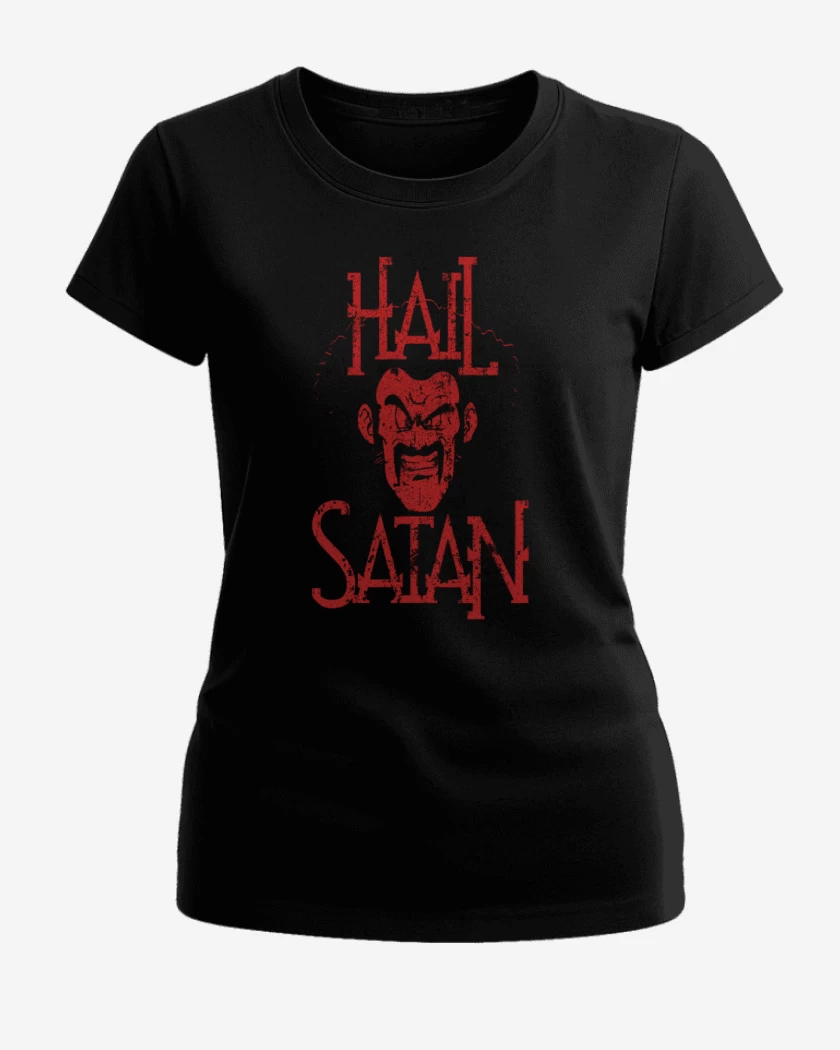 Polera de Mujer Negro de Hail Satan