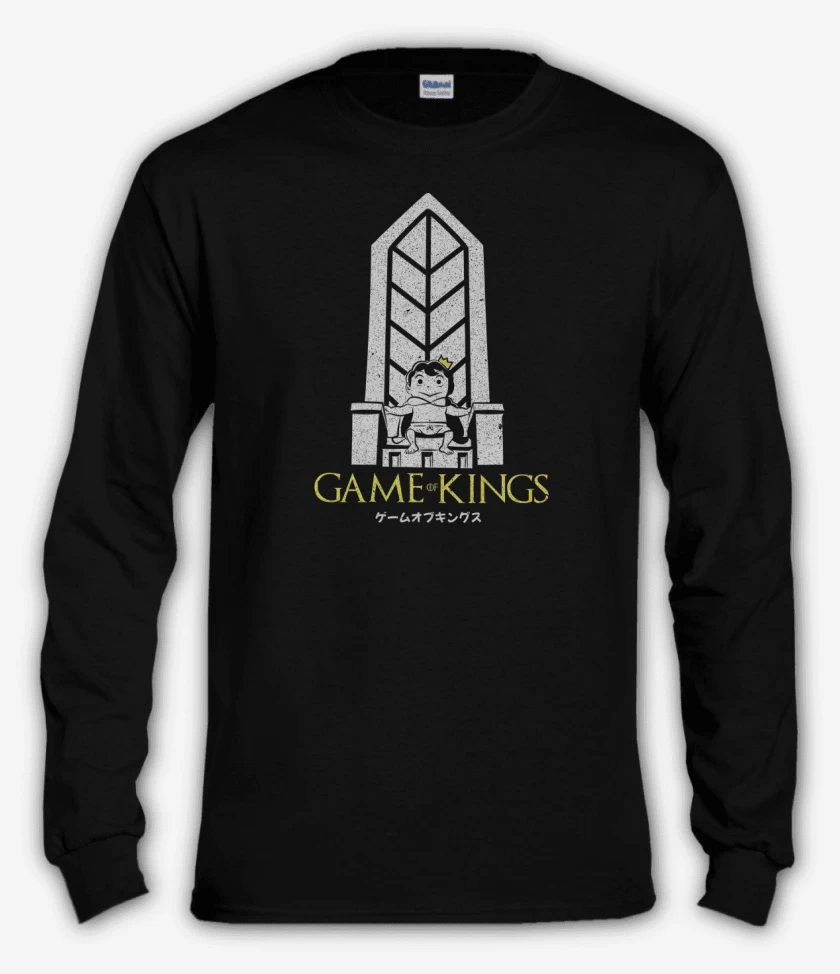 Polera manga larga Negro de Game of Kings