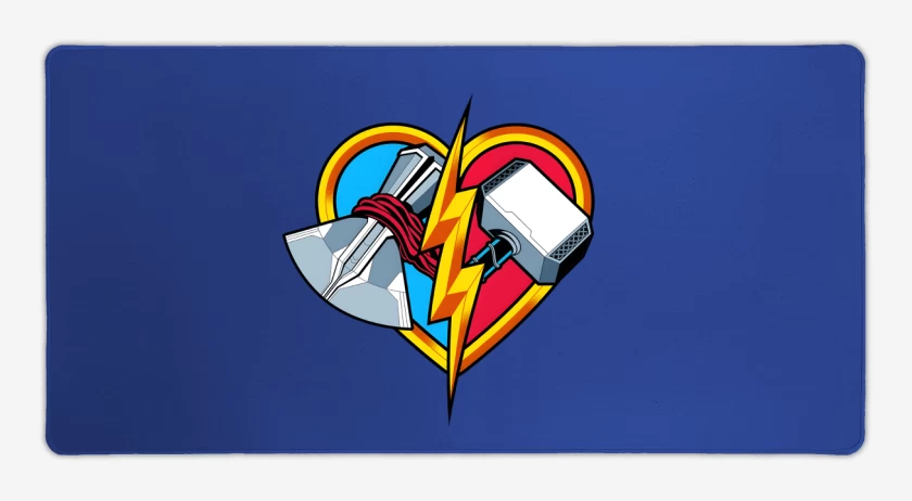 Mouse pad Gamer Amor y Trueno