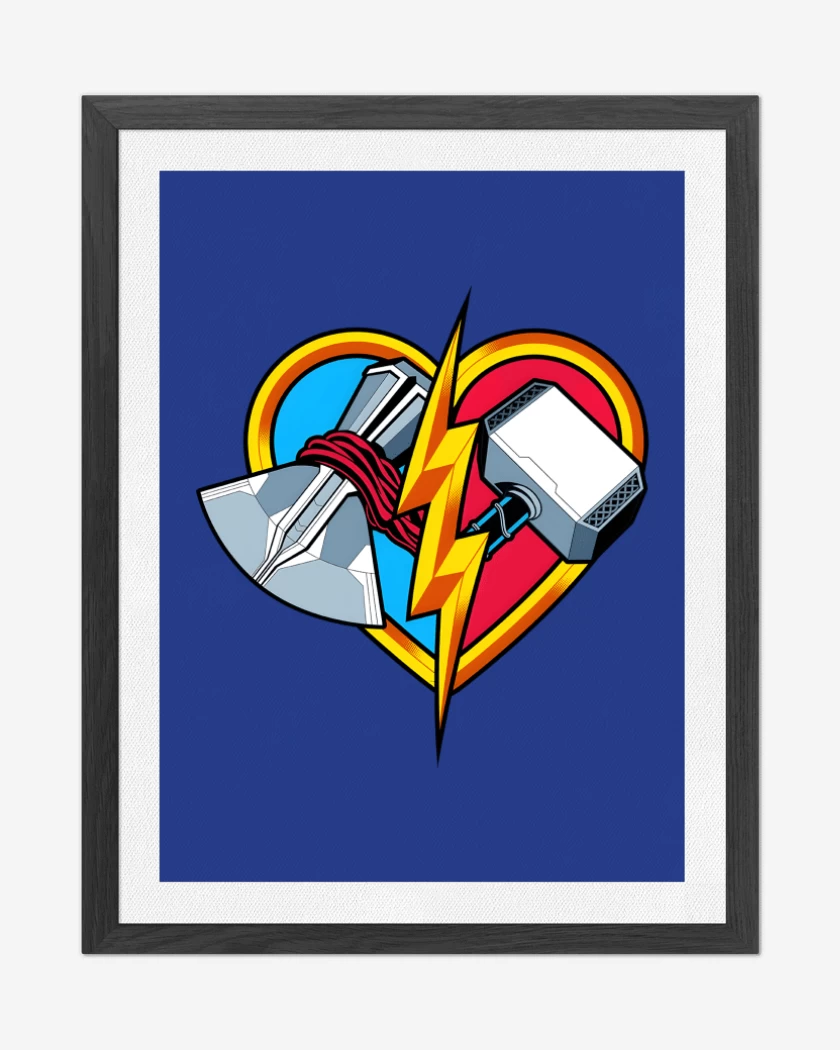 Cuadro decorativo Amor y Trueno
