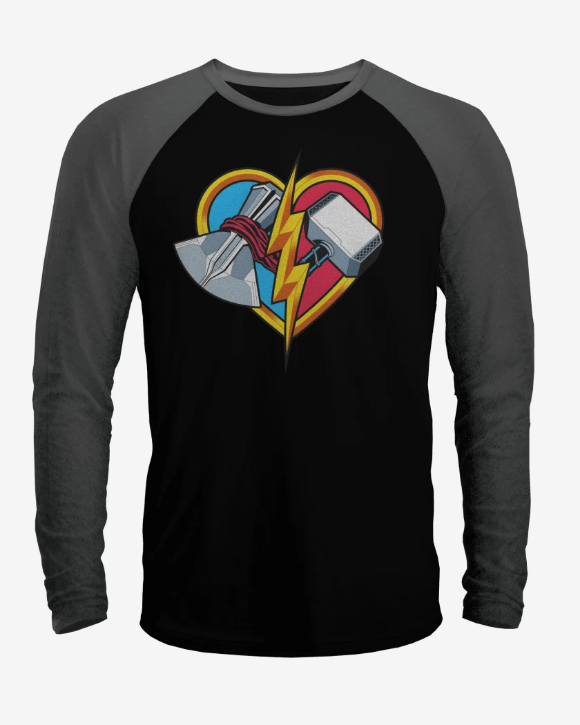 Polera Raglan Amor y Trueno