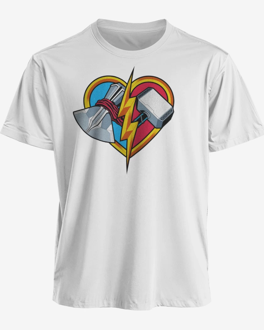 Polera premium Blanco de Amor y Trueno