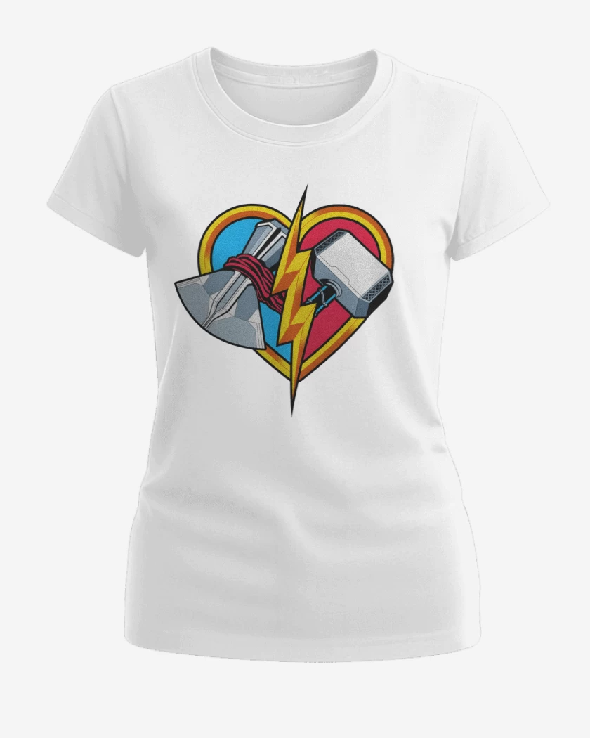 Polera de Mujer Blanco de Amor y Trueno