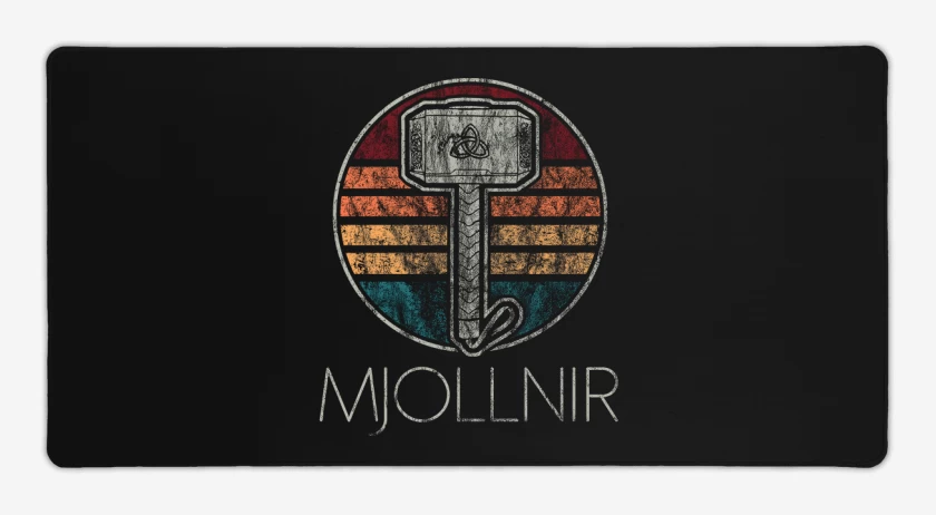 Mouse pad Gamer Negro de Mjollnir