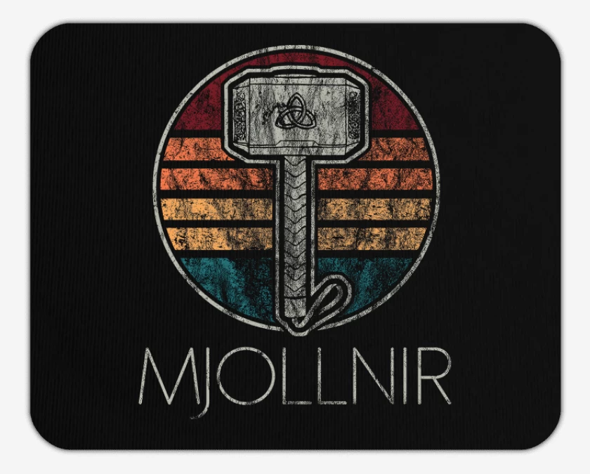Mousepad Negro de Mjollnir