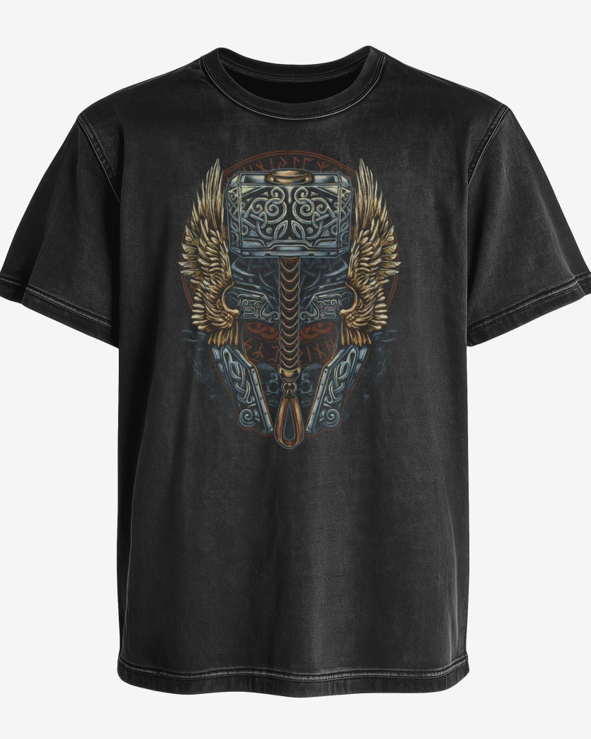 Polera desgastada Negro de Pray for Thunder