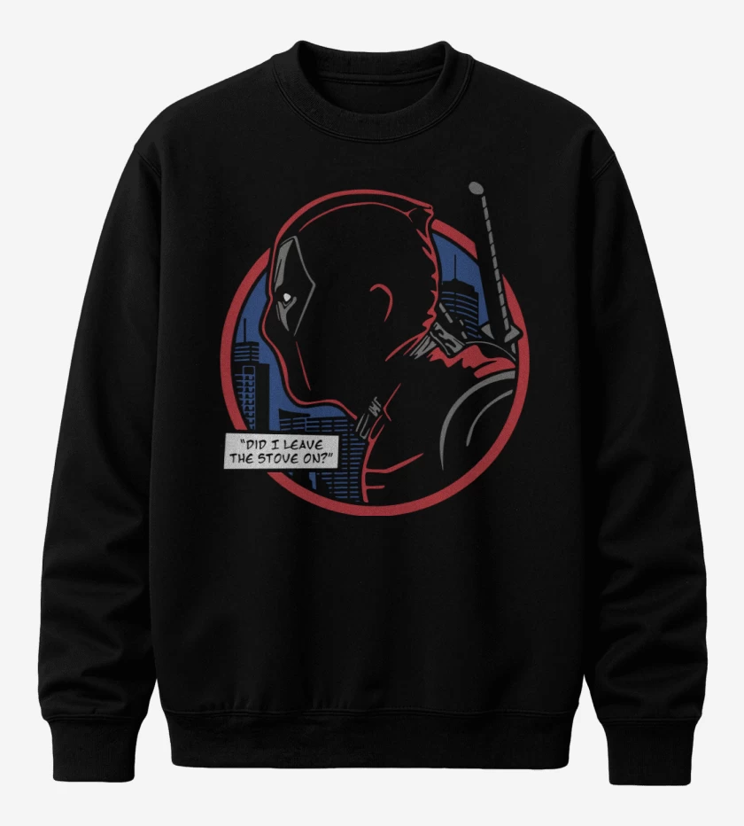 Poleron polo Negro de Perfil