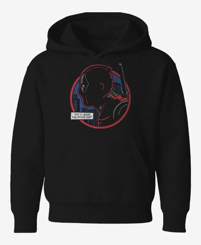 Poleron de niño Negro de Perfil