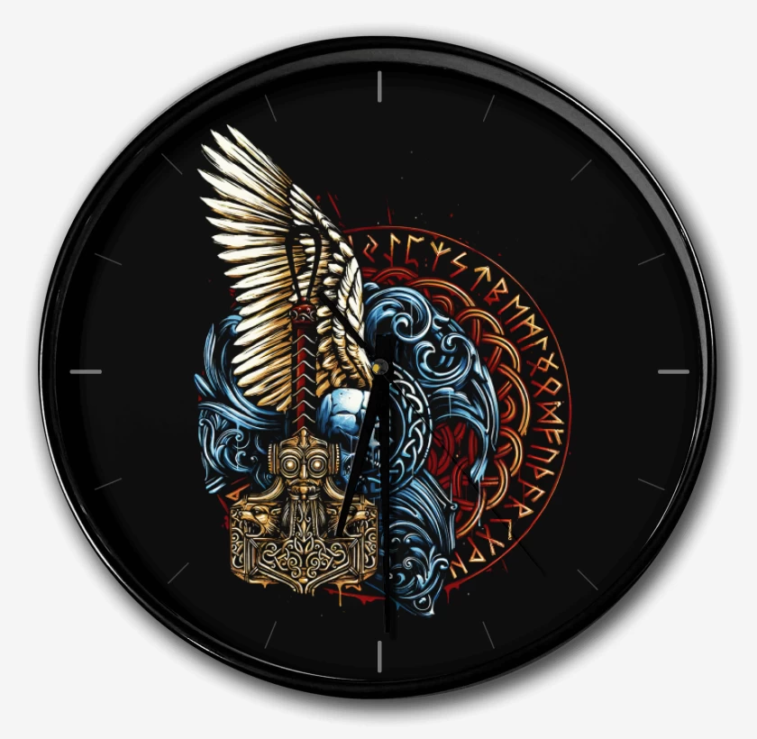 Reloj Negro de Thor Mjolnir