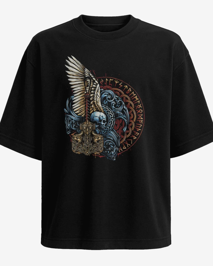 Polera Oversize Thor Mjolnir