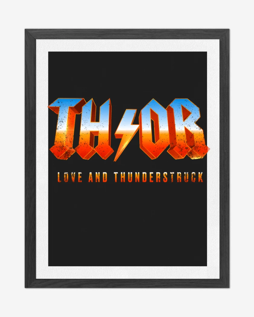 Cuadro decorativo Negro de Love and Thunderstruck